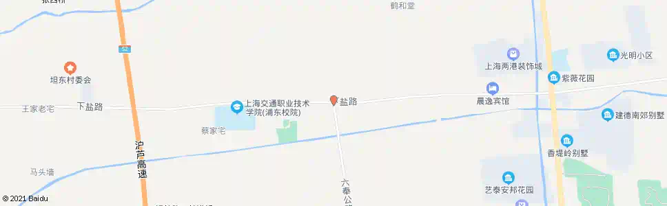 上海下盐公路六奉公路_公交站地图_上海公交_妙搜公交查询2025