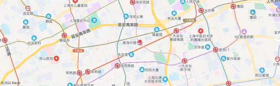 上海常熟路淮海中路_公交站地图_上海公交_妙搜公交查询2025