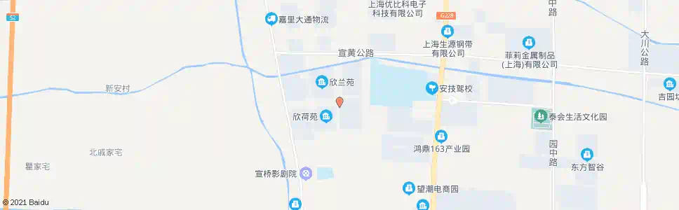 上海欣秋苑_公交站地图_上海公交_妙搜公交查询2025