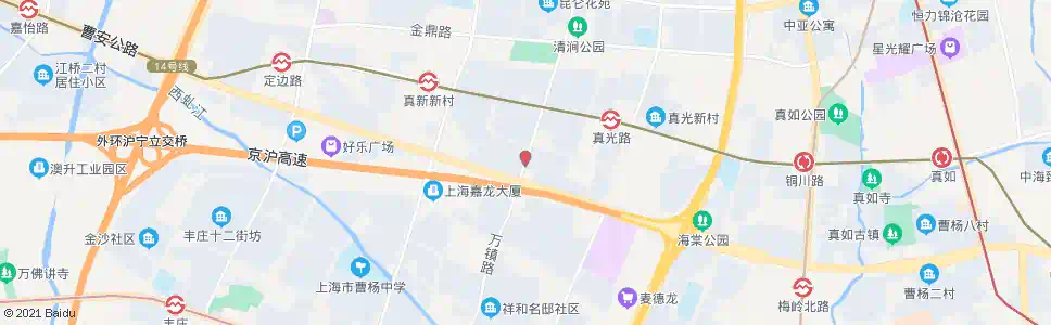 上海万镇路曹安路_公交站地图_上海公交_妙搜公交查询2025