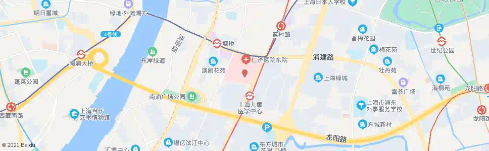 上海东方路浦建路(儿童医学中心)_公交站地图_上海公交_妙搜公交查询2025