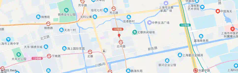 上海莲溪路北中路_公交站地图_上海公交_妙搜公交查询2025