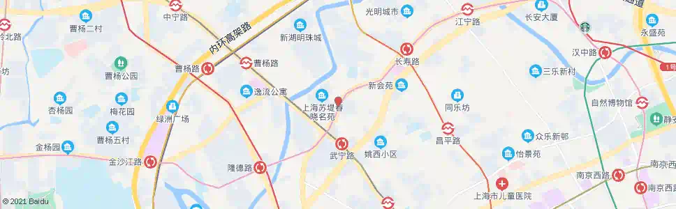 上海长寿路叶家宅路_公交站地图_上海公交_妙搜公交查询2025