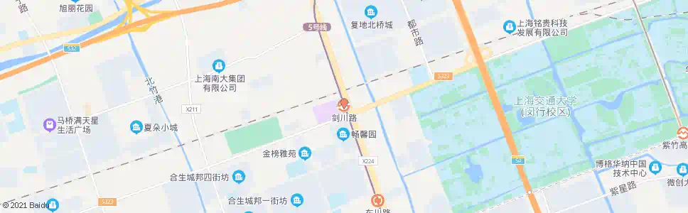 上海沪闵路剑川路(轨道交通5号线剑川路站)_公交站地图_上海公交_妙搜公交查询2025