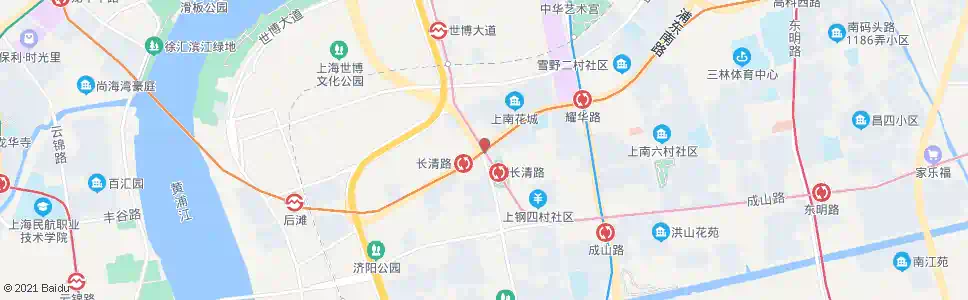 上海耀华路长清路_公交站地图_上海公交_妙搜公交查询2025