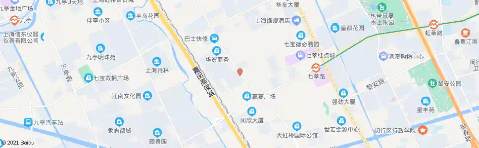 上海中春路华中路_公交站地图_上海公交_妙搜公交查询2025