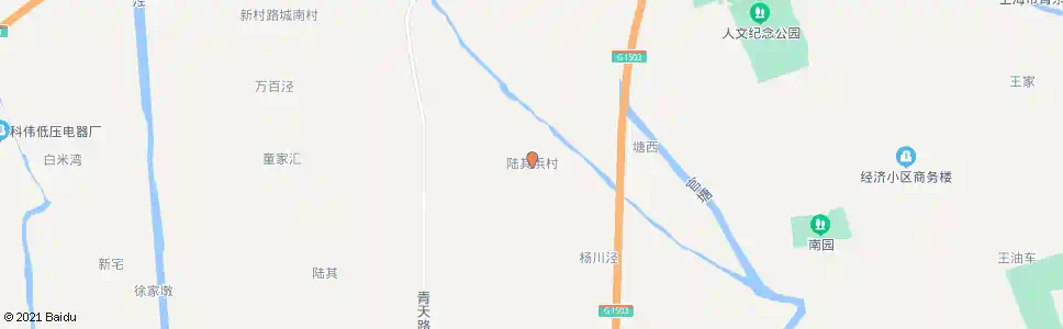 上海陆其浜村陈家角_公交站地图_上海公交_妙搜公交查询2025