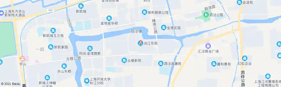 上海润江小区_公交站地图_上海公交_妙搜公交查询2025