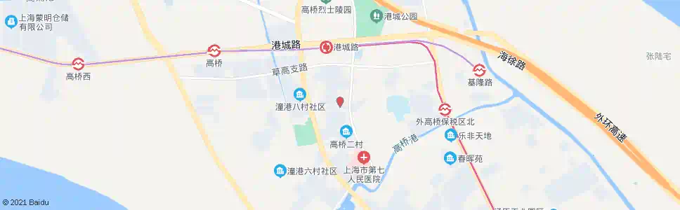 上海同港路花山路_公交站地图_上海公交_妙搜公交查询2025
