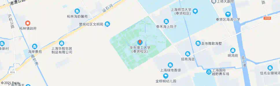 上海华东理工大学奉贤校区(海泉路海湾路)_公交站地图_上海公交_妙搜公交查询2025