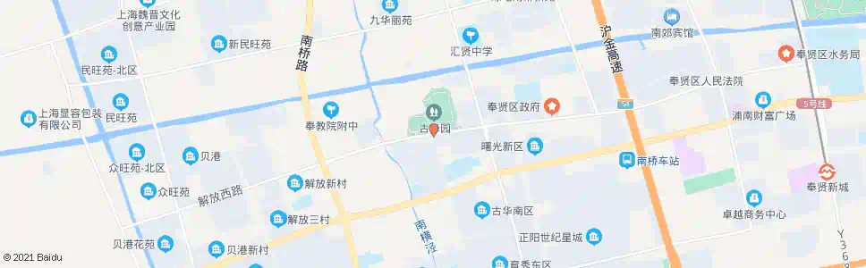 上海解放中路古华路_公交站地图_上海公交_妙搜公交查询2025