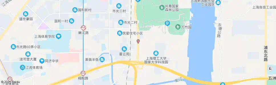 上海民星路军工路_公交站地图_上海公交_妙搜公交查询2025