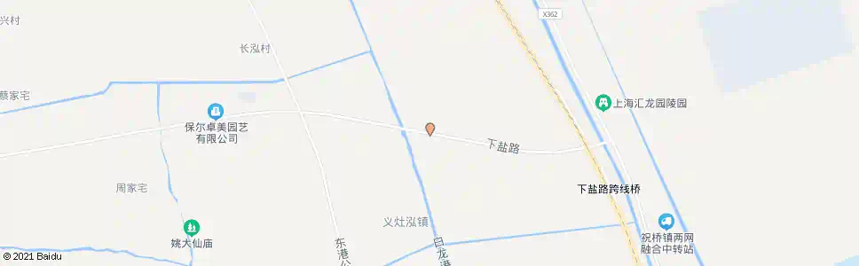 上海下盐路白龙港桥_公交站地图_上海公交_妙搜公交查询2025