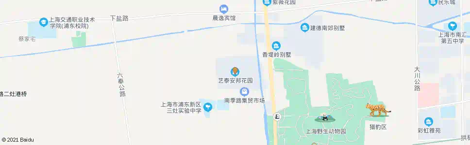 上海南六公路(艺泰安邦)_公交站地图_上海公交_妙搜公交查询2025