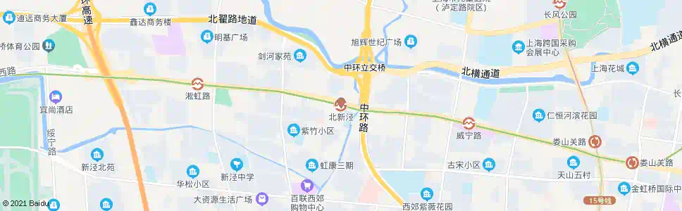 上海北新泾_公交站地图_上海公交_妙搜公交查询2025