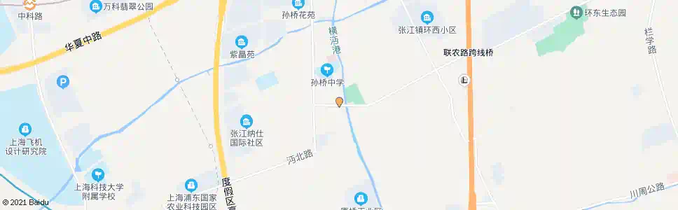 上海横沔港路_公交站地图_上海公交_妙搜公交查询2025