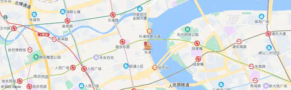 上海九江路中山东一路_公交站地图_上海公交_妙搜公交查询2025