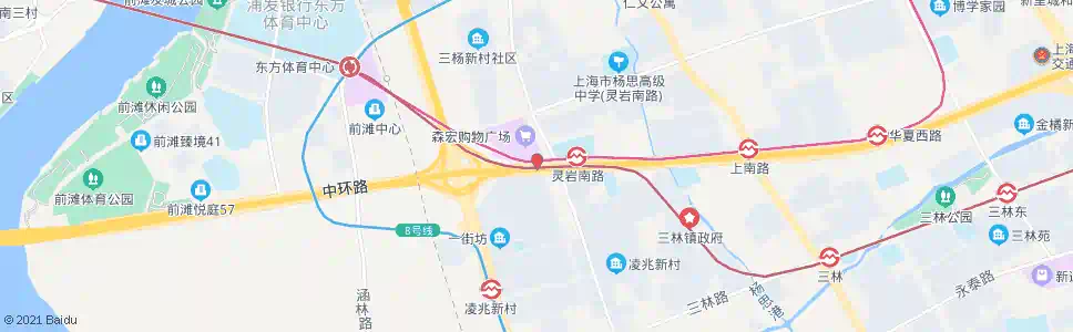 上海长清路华夏西路_公交站地图_上海公交_妙搜公交查询2025