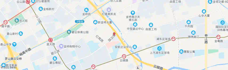 上海明月路金桥路_公交站地图_上海公交_妙搜公交查询2025