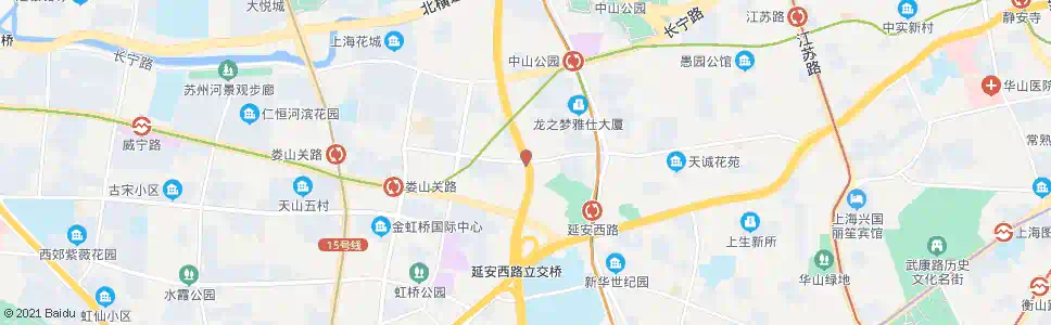 上海武夷路中山西路_公交站地图_上海公交_妙搜公交查询2025