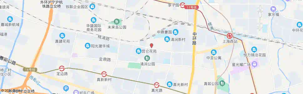 上海桃浦路高陵路(清涧新村)_公交站地图_上海公交_妙搜公交查询2025
