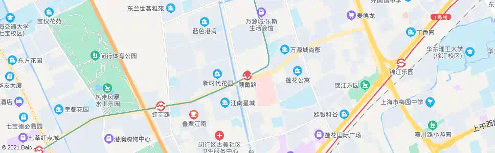 上海顾戴路站_公交站地图_上海公交_妙搜公交查询2025