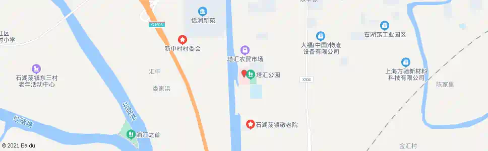 上海松江区精神卫生中心_公交站地图_上海公交_妙搜公交查询2025