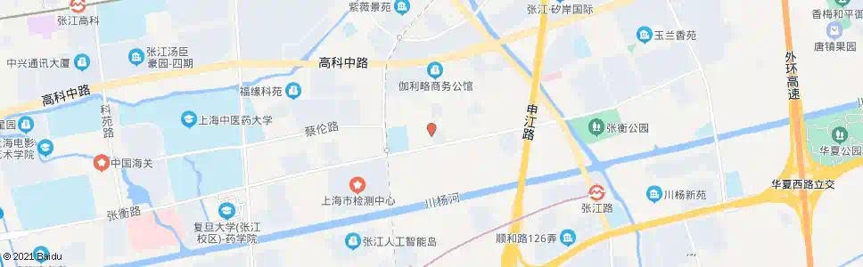 上海伽利略张衡路_公交站地图_上海公交_妙搜公交查询2025