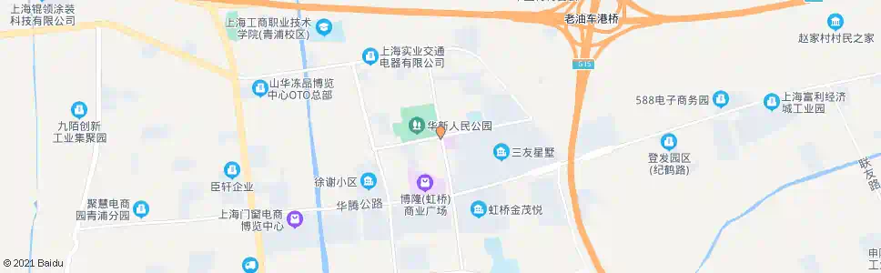 上海华强街新府北路_公交站地图_上海公交_妙搜公交查询2025