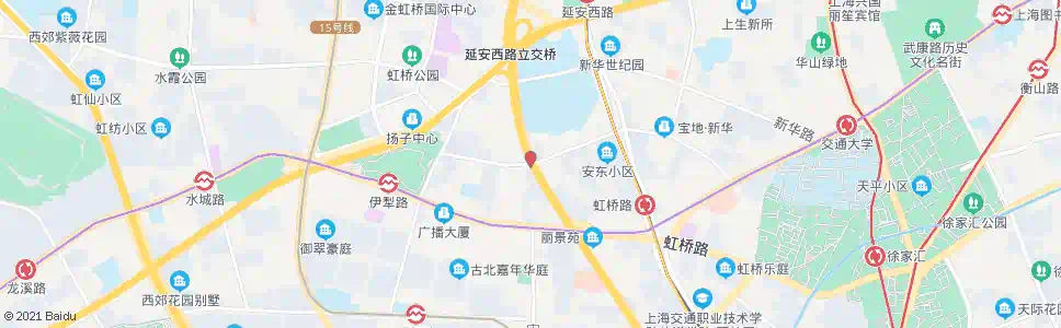 上海安顺路中山西路(西)_公交站地图_上海公交_妙搜公交查询2025