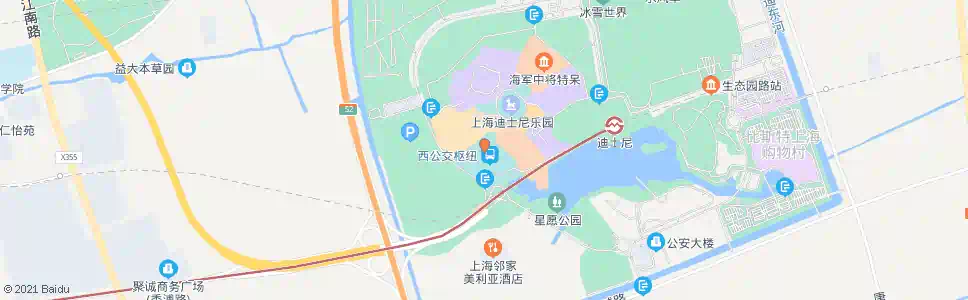 上海上海国际旅游度假区南公交枢纽站_公交站地图_上海公交_妙搜公交查询2025