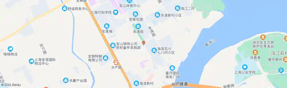 上海水产路牡丹江路_公交站地图_上海公交_妙搜公交查询2025
