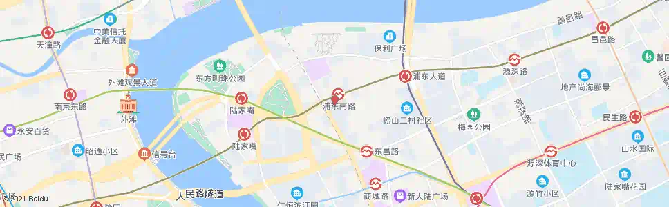 上海世纪大道浦东南路(东方医院)_公交站地图_上海公交_妙搜公交查询2025
