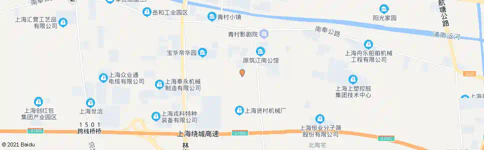 上海青港一支路_公交站地图_上海公交_妙搜公交查询2025