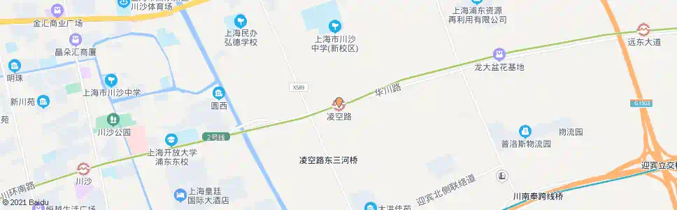 上海凌空路站_公交站地图_上海公交_妙搜公交查询2025