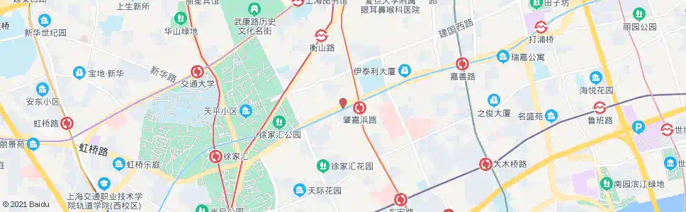 上海肇嘉浜路东安路_公交站地图_上海公交_妙搜公交查询2025