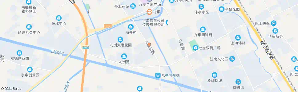 上海九亭医院_公交站地图_上海公交_妙搜公交查询2025