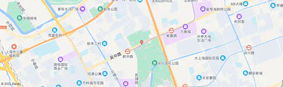 上海航中路吴中路_公交站地图_上海公交_妙搜公交查询2025