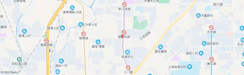 上海殷高东路淞沪路_公交站地图_上海公交_妙搜公交查询2025