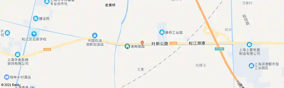 上海叶新公路黄桥公路_公交站地图_上海公交_妙搜公交查询2025