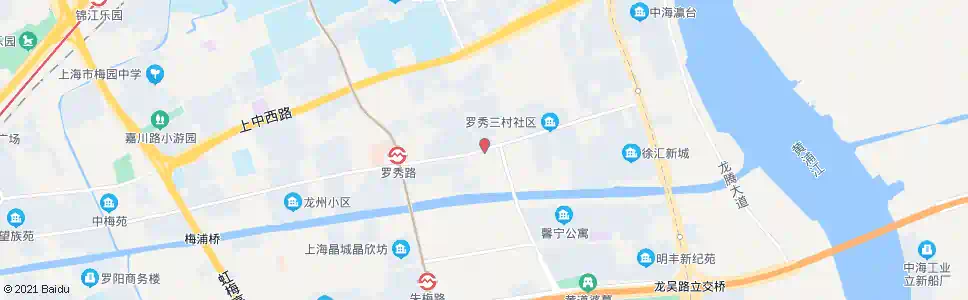 上海罗秀路长桥路_公交站地图_上海公交_妙搜公交查询2025