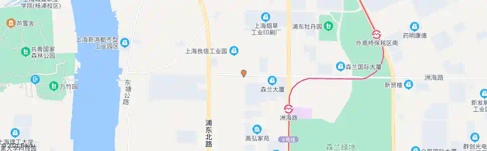 上海洲海路莱阳路_公交站地图_上海公交_妙搜公交查询2025