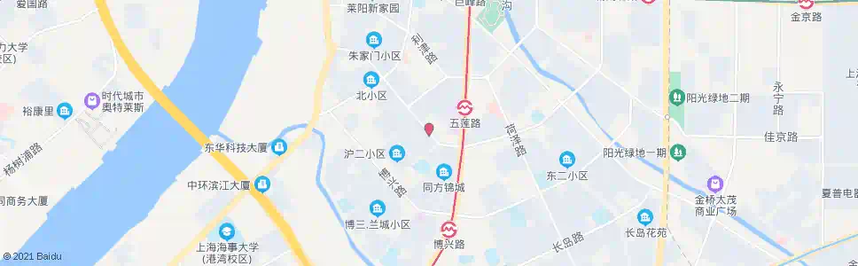 上海五莲路兰城路_公交站地图_上海公交_妙搜公交查询2025
