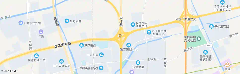 上海龙东大道申江路_公交站地图_上海公交_妙搜公交查询2025