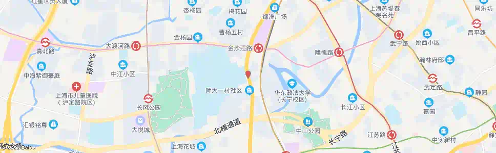 上海华东师大_公交站地图_上海公交_妙搜公交查询2025
