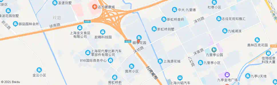 上海涞坊路(颐亭花园)_公交站地图_上海公交_妙搜公交查询2025