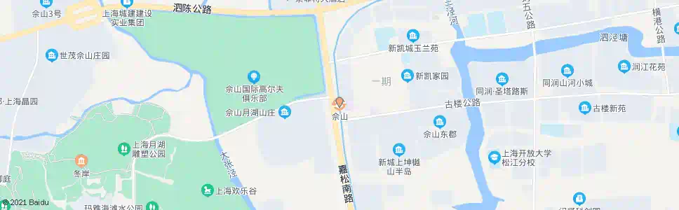 上海佘山_公交站地图_上海公交_妙搜公交查询2025