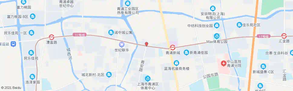 上海盈港路青安路(下客站)_公交站地图_上海公交_妙搜公交查询2025