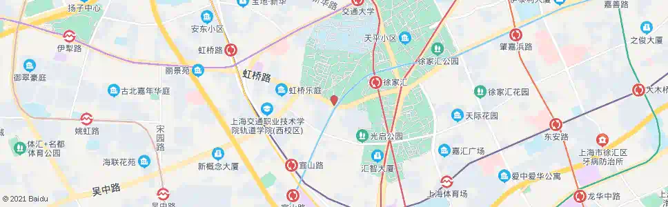 上海宜山路虹桥路_公交站地图_上海公交_妙搜公交查询2025