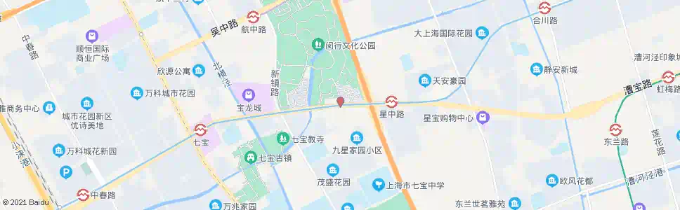 上海漕宝路星西路_公交站地图_上海公交_妙搜公交查询2025